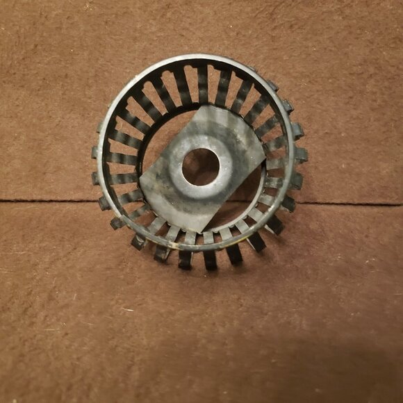 Vintage Mid Century Black Metal Caged Votive Candle Holder Home Interiors - Picture 7 of 8